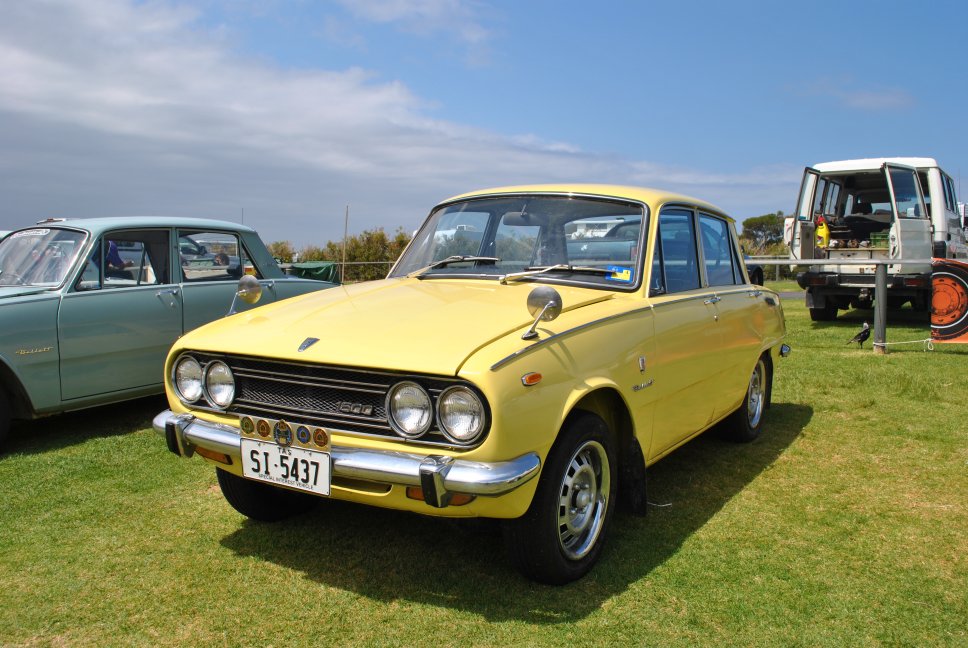 21 October - 073 - Show and Shine - Andrew Jones 'Yellow Peril's 1970 Isuzu PR20 Bellett Deluxe.JPG