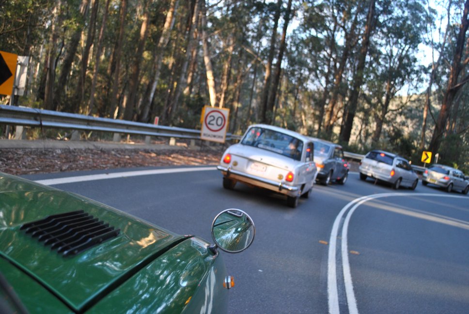 19 October - 48 - Snowy Mountains Highway - Glenbog State Forest - Bellett Deluxe Automatic and Florian.JPG